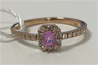Anello Bolzoni Donna in Oro rosa Zaffiro 0.25 Ct AN1001-ZR - AN1001-ZR